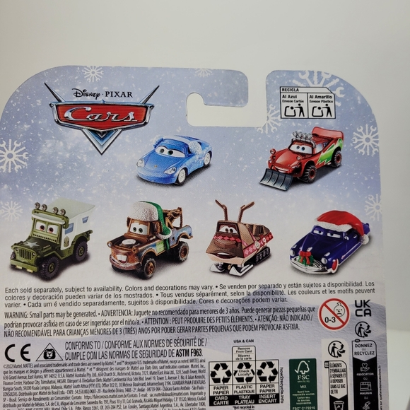 Disney Pixar Cars Holiday Edition Doc Hudson & Clutch Kringle Die-Cast Metal Set - Picture 6 of 7